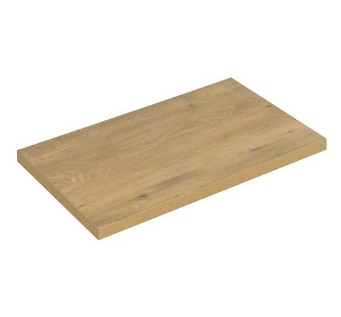 Bovenblad Angela 80 x 48 x 3,5 cm - Eiken - Wastafelblad, Huis en Inrichting, Badkamer | Badkamermeubels, Nieuw, Verzenden
