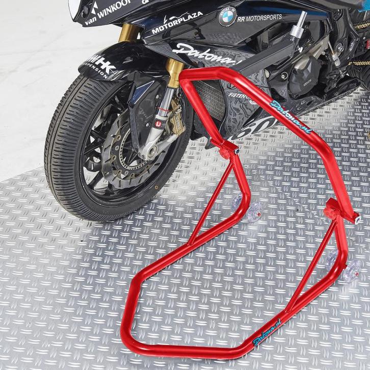 Datona Rode paddockstand Xtreme - Voorwiel - Datona - Rood, Motoren, Onderdelen | Merk-onafhankelijk, Nieuw, Ophalen of Verzenden
