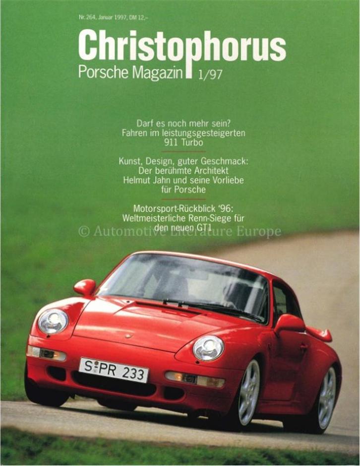 1997 PORSCHE CHRISTOPHORUS MAGAZINE 264 DUITS, Boeken, Auto's | Folders en Tijdschriften, Porsche
