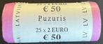 Letland. 2 Euro 2024 Puzzel (25 stuks) in rol (Zonder