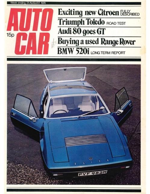 1974 AUTOCAR MAGAZINE 4062 ENGELS, Boeken, Auto's | Folders en Tijdschriften