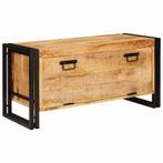 vidaXL Schoenenkast met plank Bruin 90 x 38 x 45 cm massief, Huis en Inrichting, Kasten | Schoenenrekken, Verzenden, Nieuw
