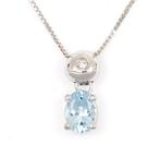 Zonder minimumprijs - Ketting met hanger - 18 karaat Witgoud, Sieraden, Tassen en Uiterlijk, Antieke sieraden