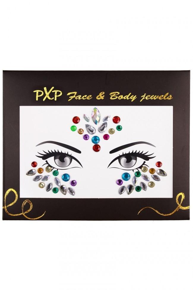PXP Gezicht Sticker Face Jewels Bold & Beautiful, Hobby en Vrije tijd, Feestartikelen, Nieuw, Verzenden