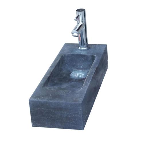 Natuursteen fontein Slim 45x17x10cm (kraangat links), Doe-het-zelf en Verbouw, Sanitair, Overige typen, Nieuw, Ophalen of Verzenden