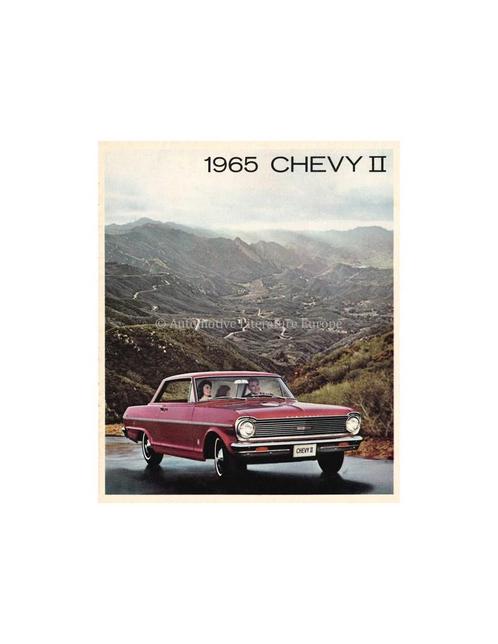 1965 CHEVROLET CHEVY II BROCHURE ENGELS, Boeken, Auto's | Folders en Tijdschriften, Chevrolet