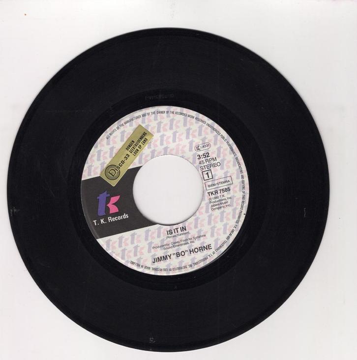 Jimmy Bo Horne – Is It In / I Wanna Go Home With You (1..., Cd's en Dvd's, Vinyl Singles, Verzenden