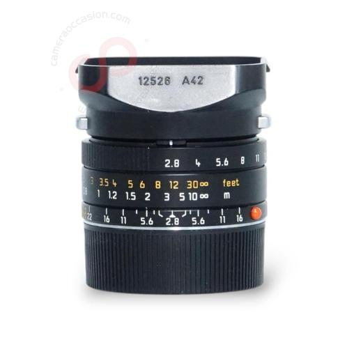 Leica ELMARIT-M 28mm 2.8 ASPH black 11606 nr. 2554, Audio, Tv en Foto, Fotografie | Lenzen en Objectieven, Zo goed als nieuw, Ophalen of Verzenden