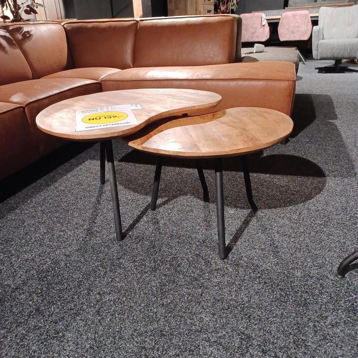 Nieuw! Salontafel Amarins! Nergens goedkoper! mango metaal, Huis en Inrichting, Tafels | Salontafels, 50 tot 100 cm, Overige vormen