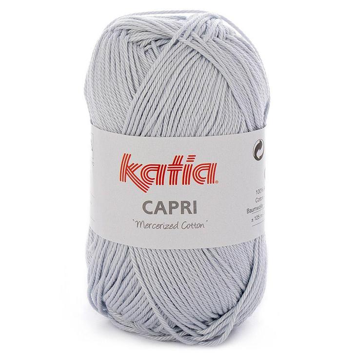 Katia Capri - 82157 parelgrijs - Katoen Garen, Hobby en Vrije tijd, Breien en Haken, Ophalen of Verzenden
