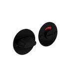 WC slot 2mm dun schroefgaten zwart RVS, Ophalen of Verzenden, Nieuw, Rvs, Slot