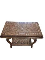 Speltafel ingelegd met geometrische patronen - Hout, Been,, Antiek en Kunst