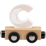 Houten letter C – beige & naturel met magneetkoppeling, Kinderen en Baby's, Speelgoed | Houten speelgoed, Ophalen of Verzenden