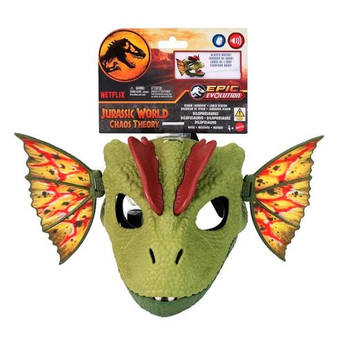 Jurassic World Dilophosaurus Masker, Kinderen en Baby's, Carnavalskleding en Verkleedspullen, Nieuw, Verzenden