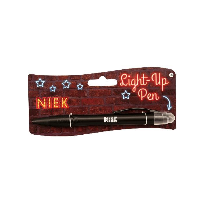 Balpen Light-Up pen Niek zwart, Verzamelen, Pennenverzamelingen, Ophalen of Verzenden