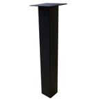 Gratis Verzending - Set 4 zwarte rechte tafelpoten 72 cm, Huis en Inrichting, Overige vormen, Nieuw, Tafelpoot, Modern