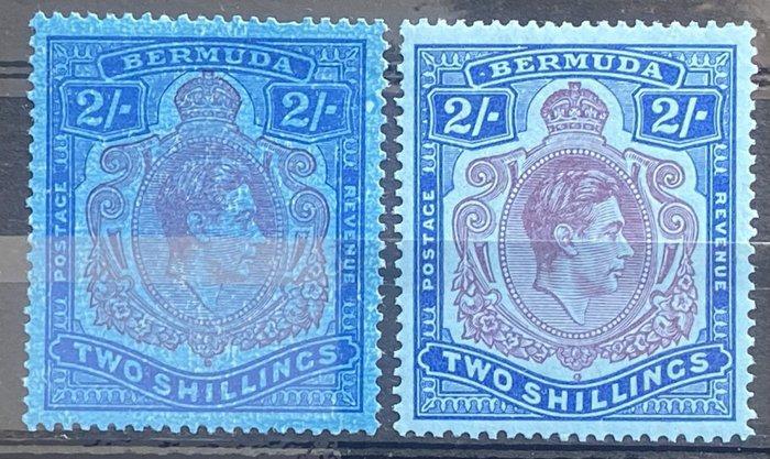 Bermuda 1938 - KGVI 2/ 2 Voorbeelden Niet gecontroleerd SG, Postzegels en Munten, Postzegels | Europa | UK
