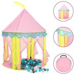 vidaXL Kinderspeeltent met 250 ballen 100x100x127 cm roze, Verzenden, Nieuw