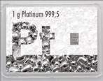 1 gram - Platina - Valcambi, Switzerland - Met certificaat, Postzegels en Munten, Edelmetalen en Baren