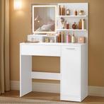 Kaptafel - make up tafel - met LED spiegel - met 2 lade en, Verzenden, Nieuw