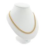 Gouden gourmet schakel ketting | 63 cm (schakelketting), Sieraden, Tassen en Uiterlijk, Kettingen, Ophalen of Verzenden, Gebruikt