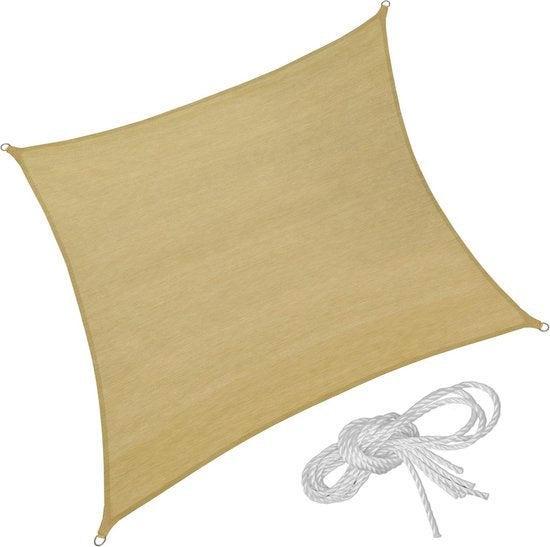 2dekans | Vierkant zonneluifel zonnedoek 5m x 5m 401811, Tuin en Terras, Zonneschermen, Zo goed als nieuw, Ophalen of Verzenden