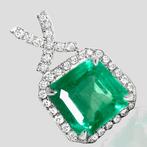 Zonder Minimumprijs - Hanger - 14 karaat Witgoud, 2,33 ct, Sieraden, Tassen en Uiterlijk, Antieke sieraden