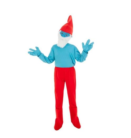 Kostuum Opa Smurf Kind, Kinderen en Baby's, Carnavalskleding en Verkleedspullen, Nieuw, Verzenden