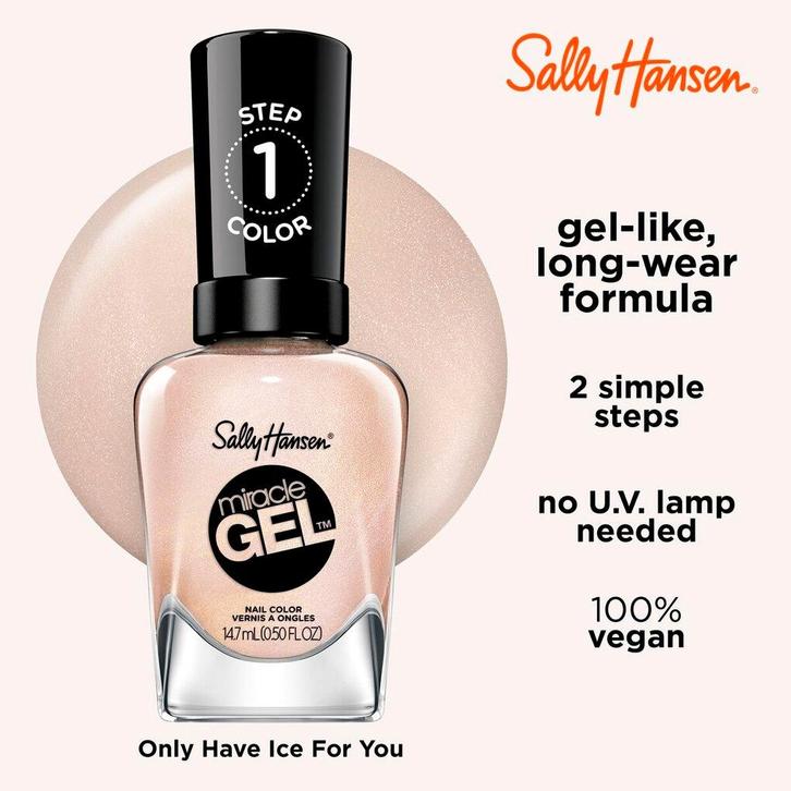 Sally Hansen Cozy Chic Only Have Ice For You Miracle Gel, Sieraden, Tassen en Uiterlijk, Uiterlijk | Cosmetica en Make-up, Nieuw