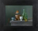 Hilaire Bals (1940) - Stilleven met roodborstje - NO RESERVE, Antiek en Kunst