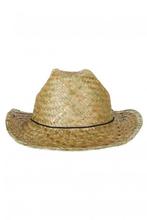 Cowboyhoed Stro Bruin Western Rodeo Ranger Cowboy Hoed Riet, Ophalen of Verzenden, Nieuw, Overige maten, Carnaval
