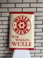 Emaille reclamebord - XL Emaille bord – Wulle Biere – “Wir