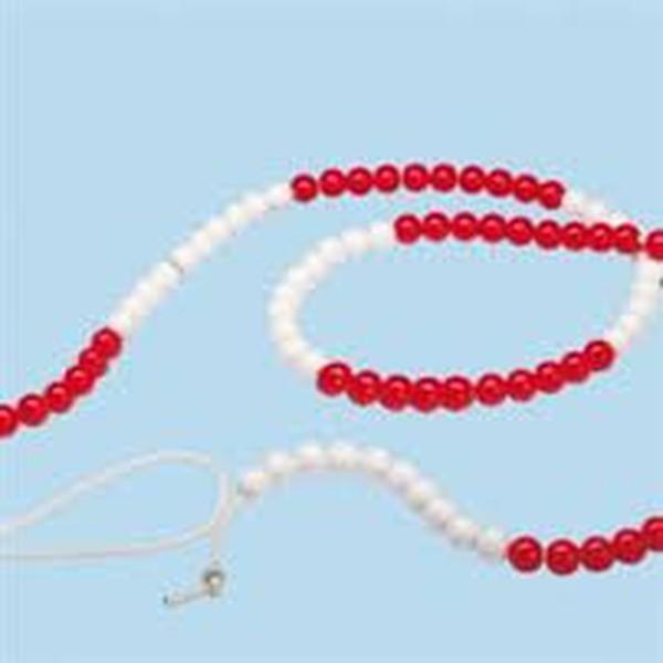 Rekenketting 20 kralen rood/wit klein, Boeken, Schoolboeken, Nieuw, Verzenden