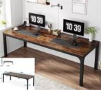 Dubbel Computerbureau 200×60 cm met 2 Lades voor 2 Pers., Huis en Inrichting, Bureaus, Verzenden, Nieuw