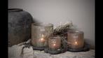 DUTZ cilinder windlicht met bubbels 7 cm, Huis en Inrichting, Woonaccessoires | Kandelaars en Kaarsen, Ophalen of Verzenden, Nieuw