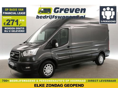 Ford Transit 2.0 EcoBlue L3H3 Airco Cruise LED 3 Pers €271pm, Auto's, Bestelauto's, Te koop, Handgeschakeld, Financial lease, Diesel