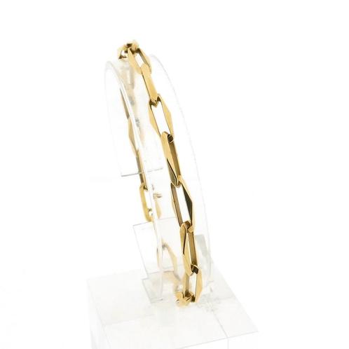 Gouden closed for ever armband | 20 cm (gouden armband), Sieraden, Tassen en Uiterlijk, Armbanden, Overige kleuren, Gebruikt, Goud