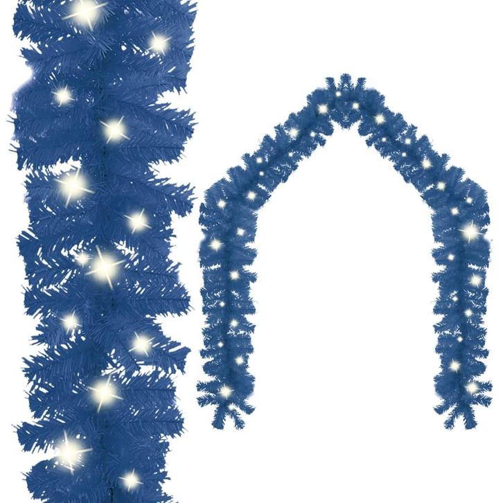 vidaXL Kerstslinger met LED-lampjes 10 m blauw, Diversen, Kerst, Nieuw, Verzenden