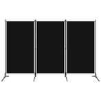 vidaXL Kamerscherm met 3 panelen 260x180 cm zwart, Huis en Inrichting, Verzenden, Nieuw