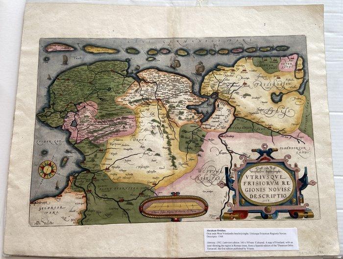 Nederland - Friesland; Ortelius - Dost end West Vrieslandts, Boeken, Atlassen en Landkaarten