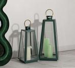 LANTAARN GRENT SET 2 STUKS CM Ø 25X25X57-20X20X45, Huis en Inrichting, Ophalen of Verzenden, Nieuw