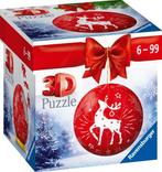Kerstbal Rendier 3D Puzzel (54 stukjes) | Ravensburger -, Verzenden, Nieuw