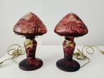 Galle Style Mushroom Table Lamps: Mountain Landscape -