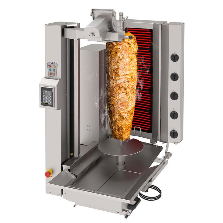 GGM Gastro | Elektrische kebabrobot - 5 branders - max. 120, Zakelijke goederen, Horeca | Keukenapparatuur, Verzenden
