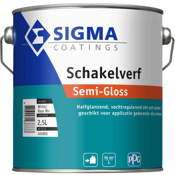 Schakelverf Semi-Gloss 2,5 liter, Doe-het-zelf en Verbouw, Verf, Beits en Lak, Nieuw, Ophalen of Verzenden