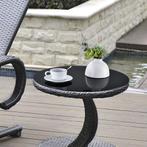 Glasplaat ESG veiligheidsglas 6 mm voor tafels Ø80 cm zwart, Verzenden, Nieuw