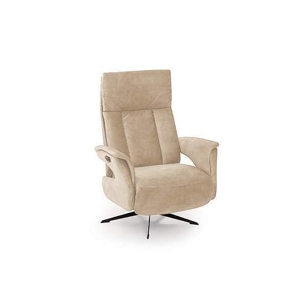 Relaxfauteuil Haarlo - relaxfauteuils - Creme, Huis en Inrichting, Stoelen, Nieuw, Stof