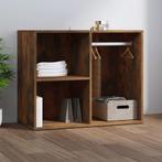 vidaXL Kledingkast 80x40x65 cm bewerkt hout gerookt, Verzenden, Nieuw