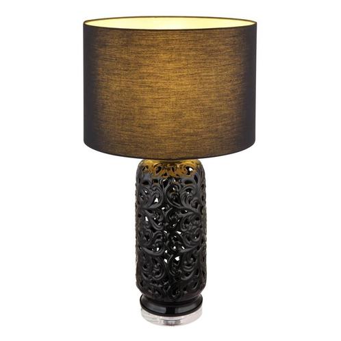 Tafellamp SEBASTIAN Matt zwart E27 Keramiek ø40.0cm H:71.0cm, Huis en Inrichting, Lampen | Tafellampen, Ophalen of Verzenden
