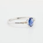 Zonder Minimumprijs - Ring 14 kt. - 0.66ct. tw. Saffier, Nieuw